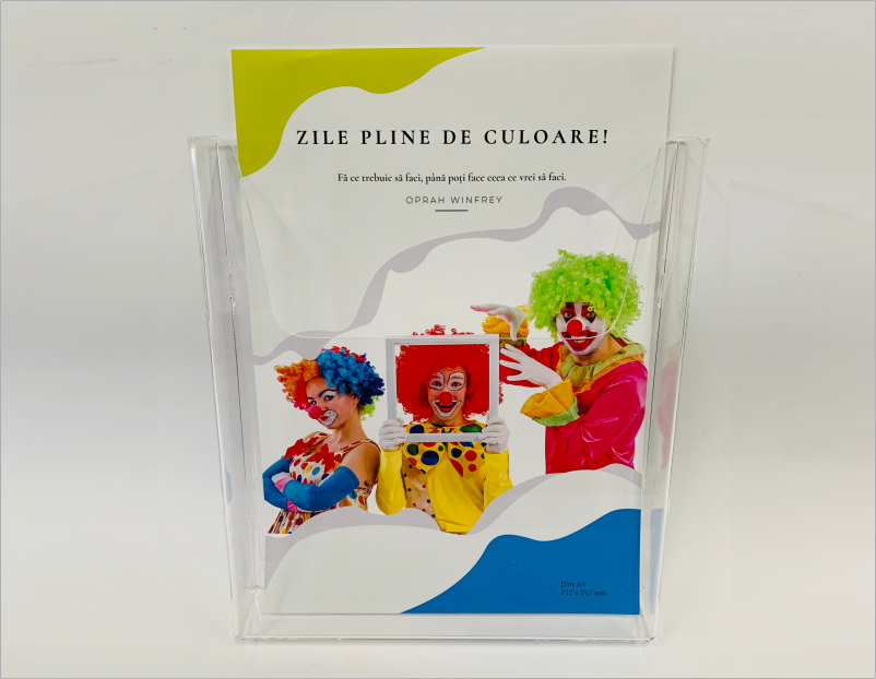 Suport de perete pentru mape si brosuri A4 produs PlastikMania