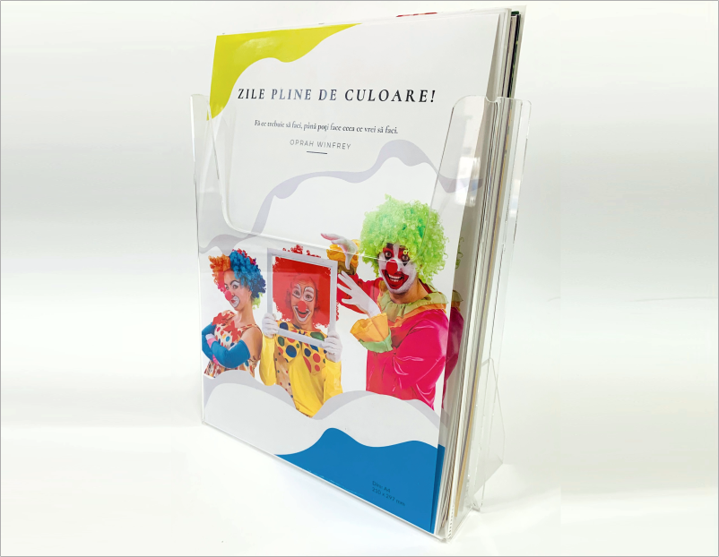 Suport pentru brosuri si mape A4 produs PlastikMania