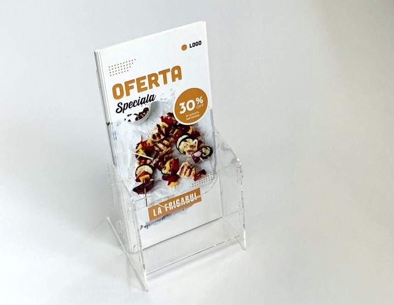 Suport pentru pliante DL produs PlastikMania